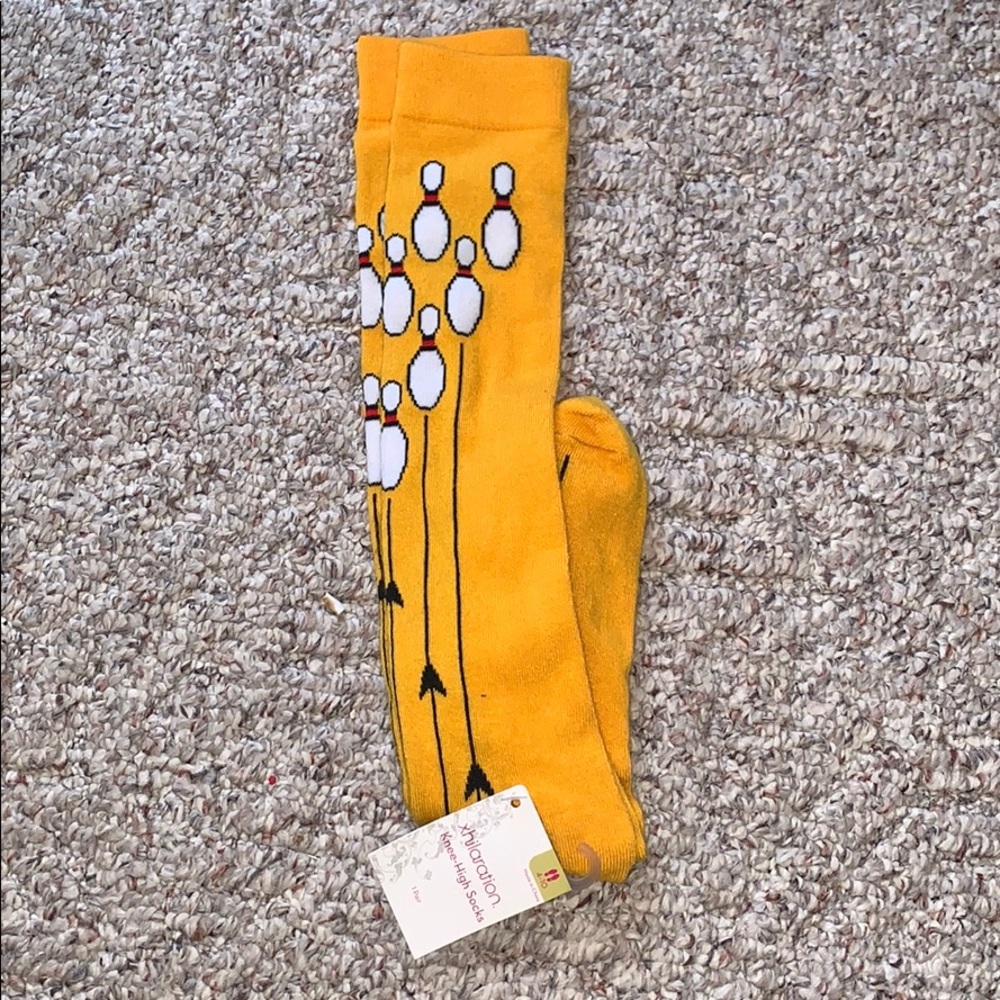 Bowling patterned socks